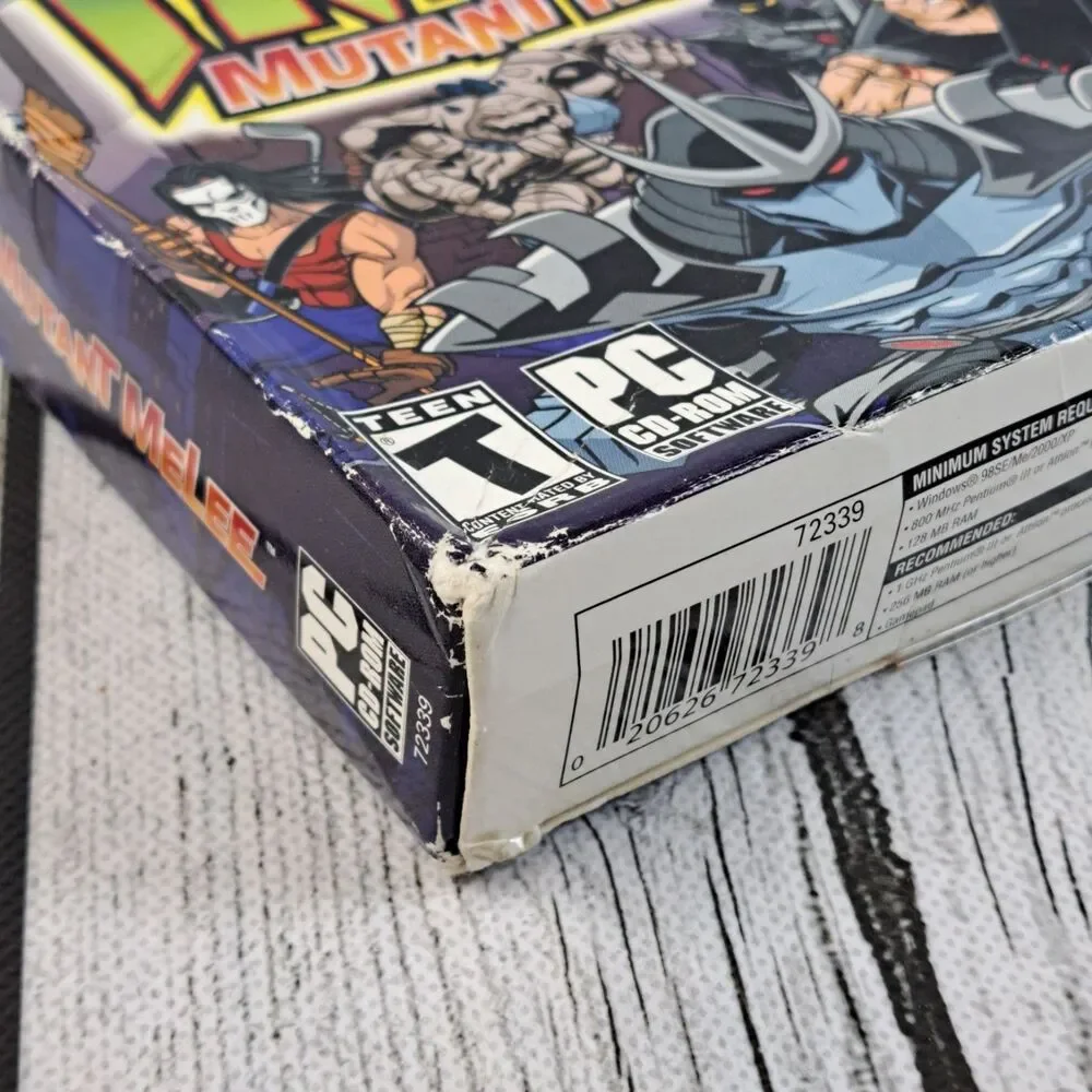 TMNT Mutant Melee Teenage Mutant Ninja Turtles KONAMI PC GAME  2005 CD ROM